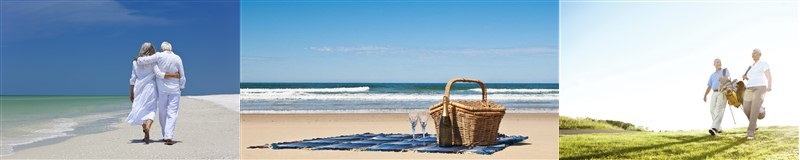 retire beach walk